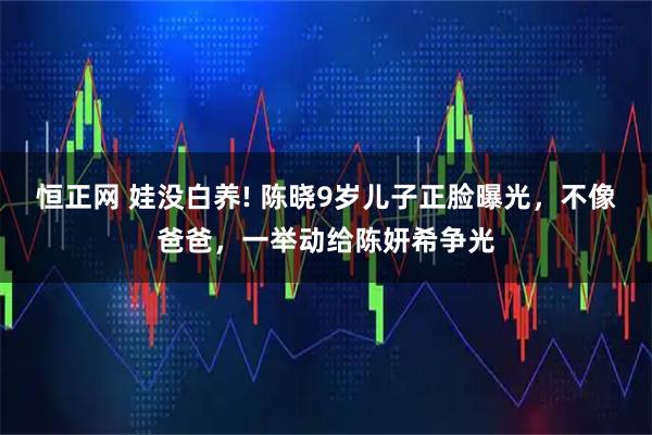 恒正网 娃没白养! 陈晓9岁儿子正脸曝光，不像爸爸，一举动给陈妍希争光